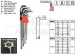 Yato torx kulcs készlet 9db-os furatos