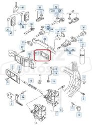 VW Golf4, Bora gyári kilincs tömítés /zár felőli/